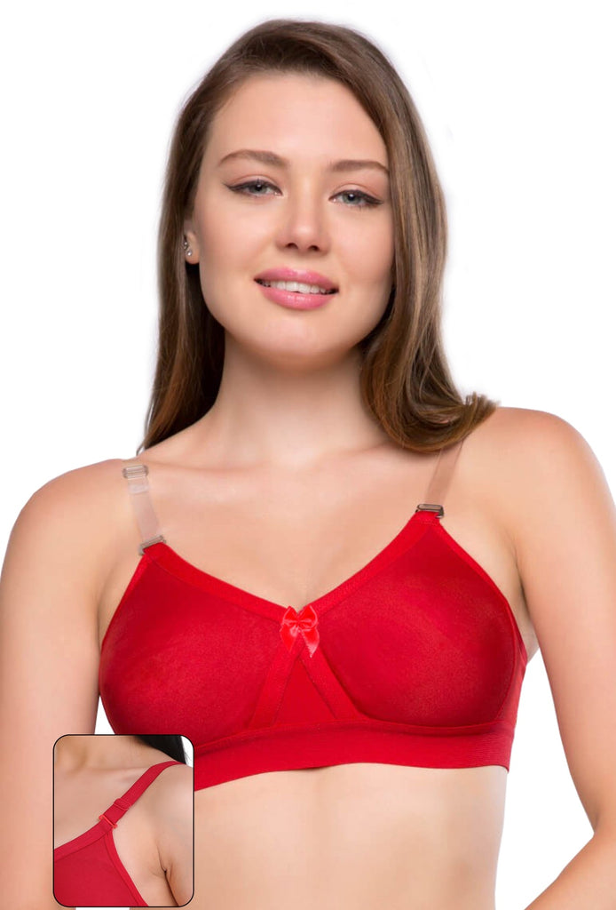 Buy Women Super Fit Maroon plus Size Large Cup all day Cotton Bra