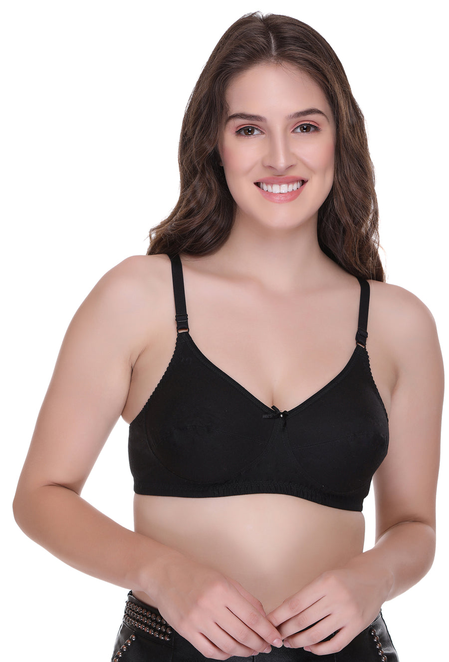 Sona Women Bra , Cotton Bra, Minimizer Bra, Full Coverage Bra, Sona Bra, Sonaebuy, Sweety, Black