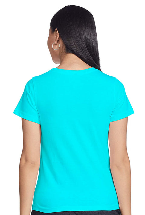 Sona Women T-Shirt, Half Seleves,  ACTIVEWEAR,LINGERIE,APPAREL, SONAEBUY, R-Neck, O-Blue