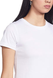 Sona Women T-Shirt, Half Seleves,  ACTIVEWEAR,LINGERIE,APPAREL, SONAEBUY, R-Neck, White