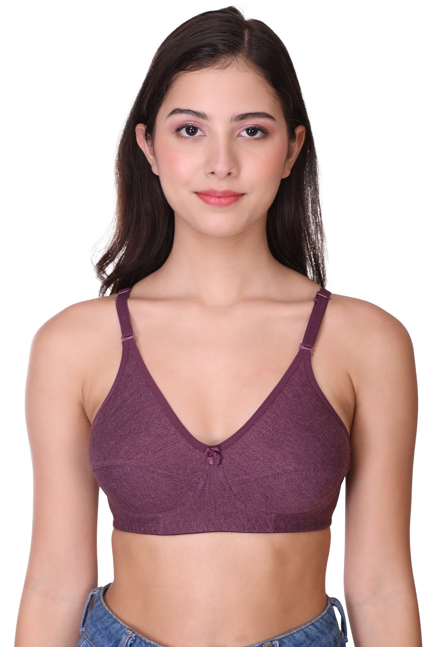 Sona Women Bra ,T-Shirt Bra, Seamed Bra, Sona  All Day, LINGERIE,SONAEBUY, Hoisery Cotton Bra, Non Wired Bra, T-Shirt Bra, Wine