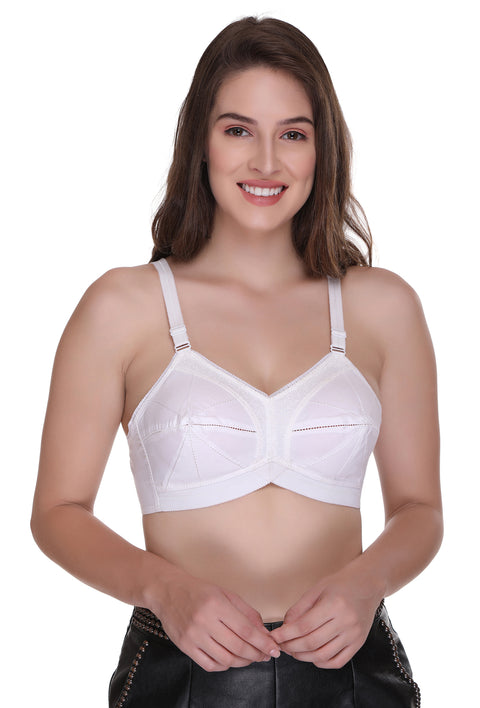 SONA Women's Bee Heart Elastic Strap Full Coverage Cotton Bra (White_30B)  Pack of 3 : : Clothing, Shoes & Accessories